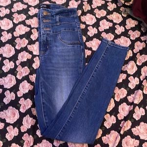Cute blue jeans from Refuge. High waisted style and size 2!